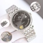 GT Factory Omega De Ville Classic 39.5MM Inhouse 2500 Movement White/Dark Grey Dial Watch